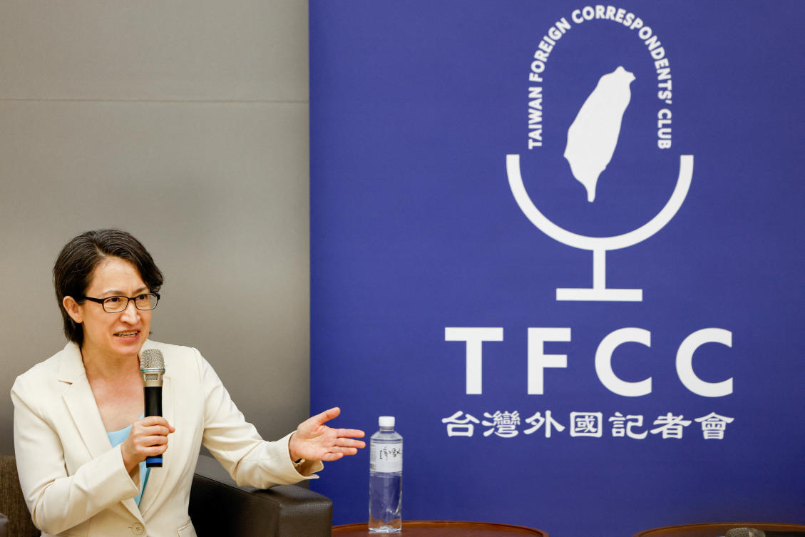 Beijing’s ‘aggressive’ military posturing was counterproductive, Vice President Hsiao Bi-khim said on Friday. (Reuters)