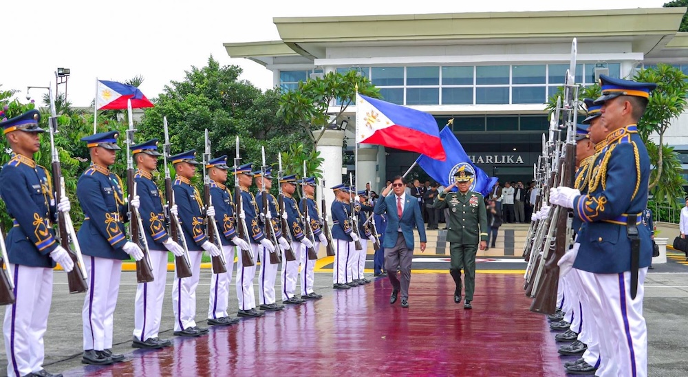 Philippine President Ferdinand Marcos Jr. departs for Washington from the Villamor Air Base in Pasay City on July 20, 2025. (Presidential Communications Office)