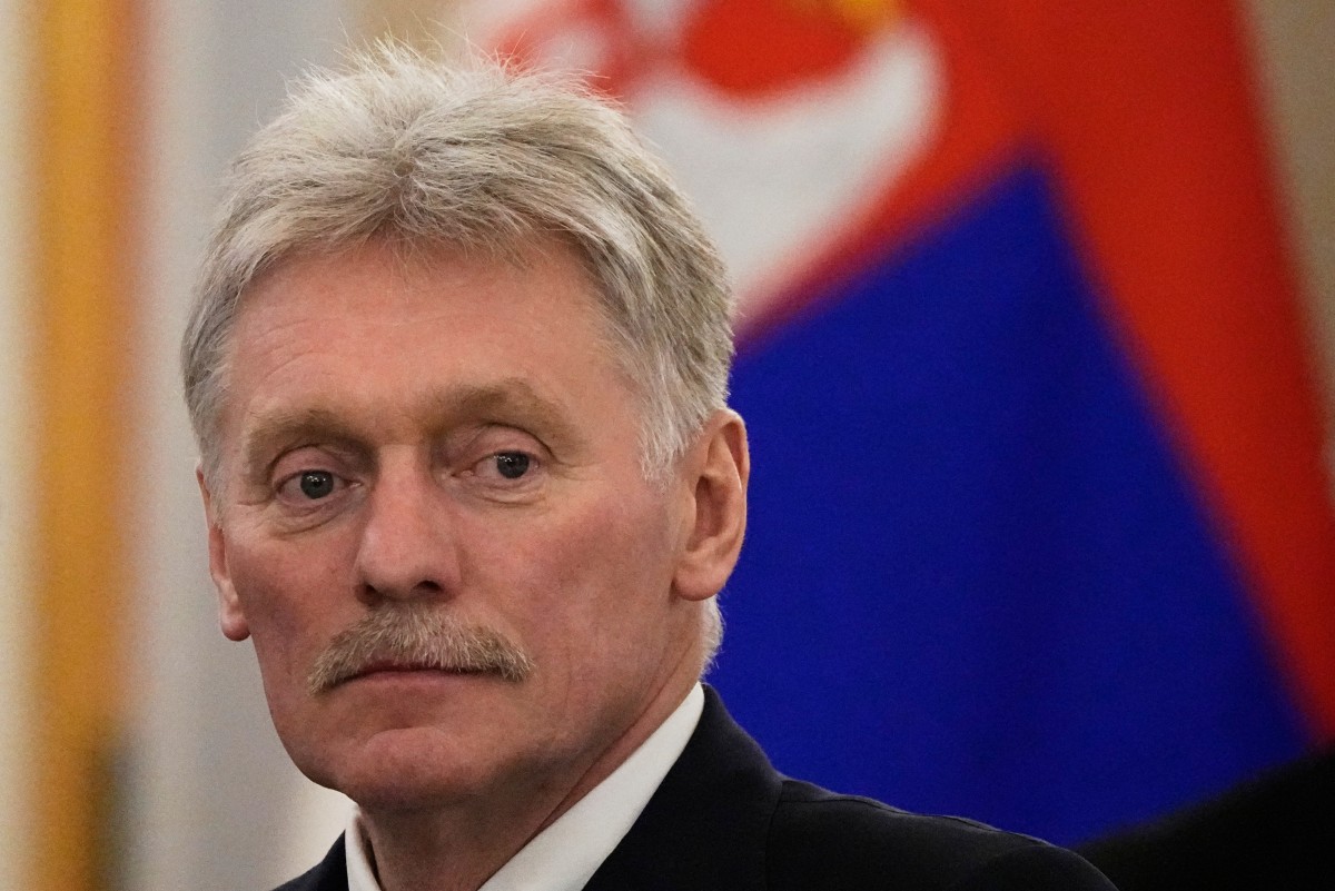Kremlin spokesman Dmitry Peskov attends talks between Russian President and Serbia's President at the Kremlin in Moscow, May 9, 2025. (AFP)