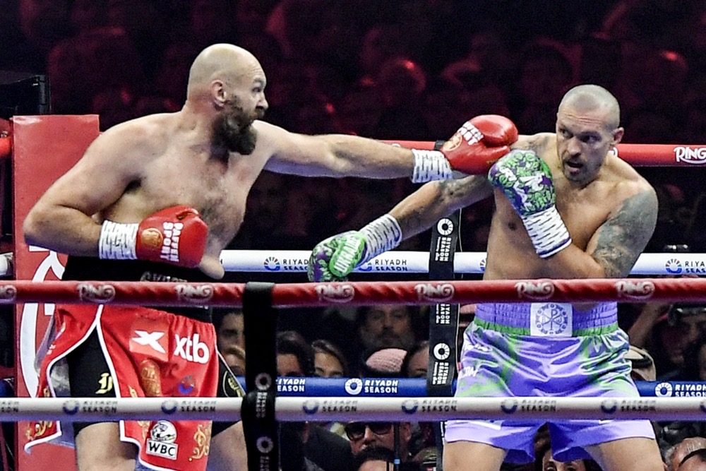 The “Gypsy King” has angrily questioned the two defeats and remains confident he can get the better of Usyk. (AFP/File)