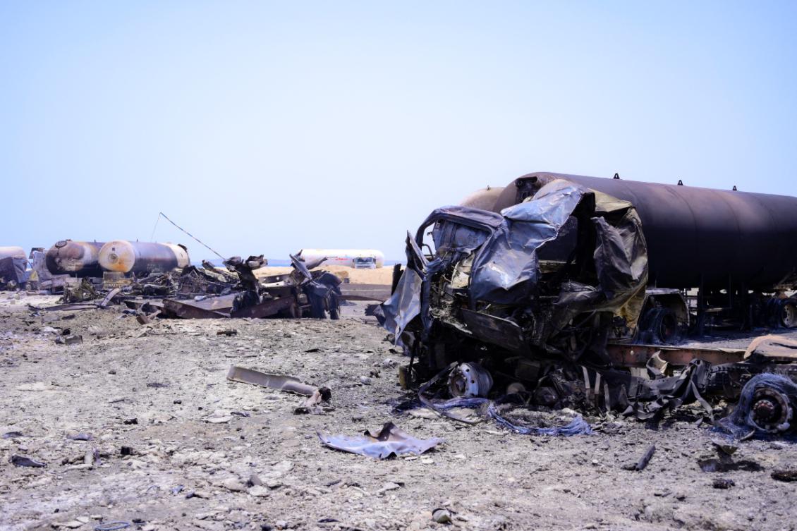 Defense Minister Israel Katz said Israel’s military on Monday struck “terror targets” belonging to the Houthis at the Yemeni port of Hodeida. (File/AFP)