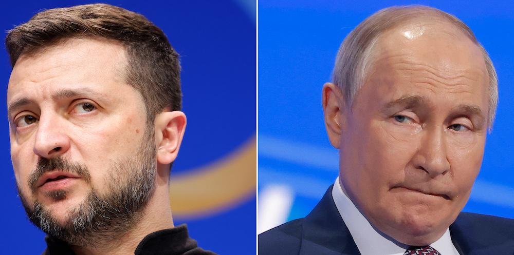 Ukrainian President Volodymyr Zelensky earlier renewed a call for a meeting with Russian President Vladimir Putin. (AFP)