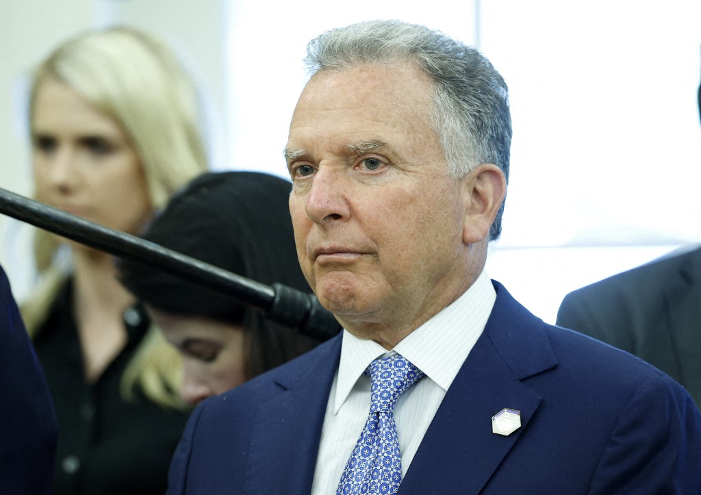 Steve Witkoff, US Special Envoy to the Middle East, in Washington, DC, July 14, 2025. (Agence France-Presse)