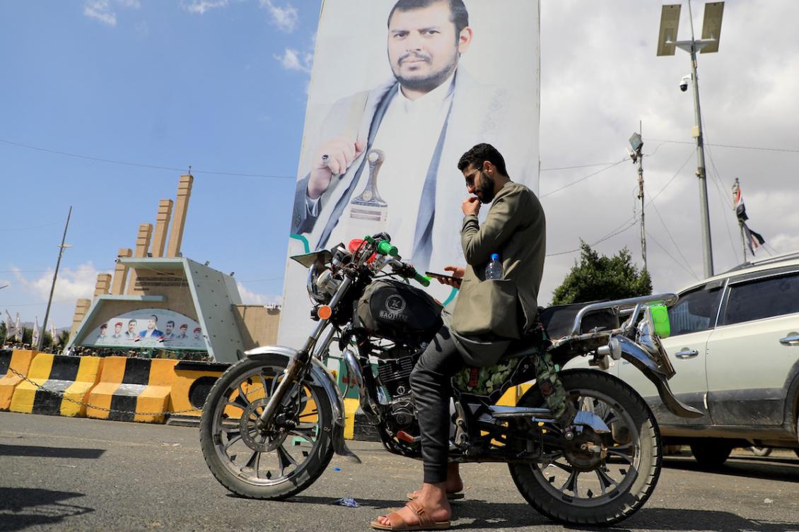 Human Rights Watch on Wednesday condemned Yemen’s Iran-backed Houthi rebels for deadly attacks that sank two commercial vessels this month. (FILE/AFP)