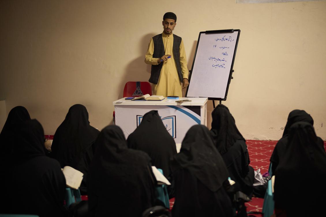 The country’s Taliban government banned girls from secondary school and university three years ago. (AP)