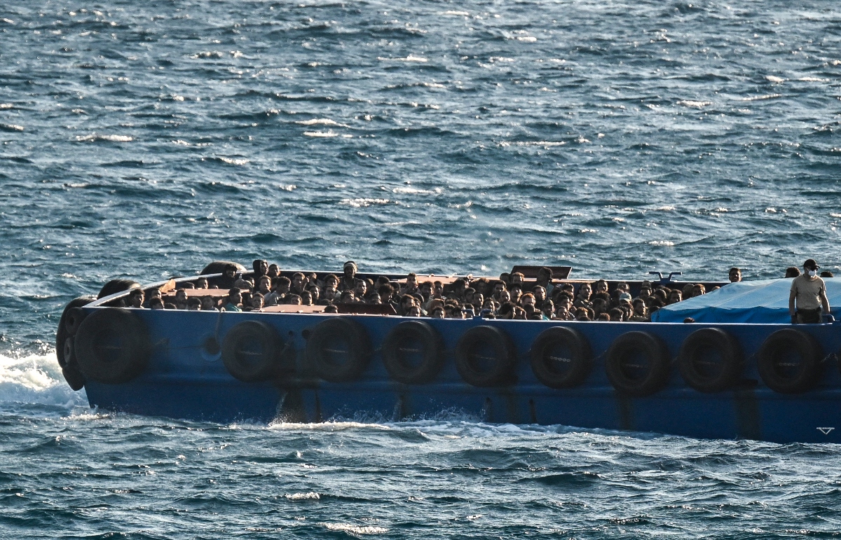 Two Liberia-flagged, Greek-operated cargo ships, Magic Seas and Eternity C, sank off Yemen after repeated attacks by the Iran-aligned militant group. (AFP)