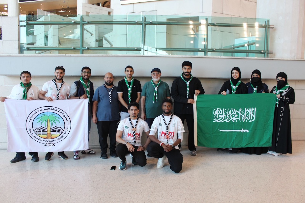 The Saudi Arabian Scouts Association is taking part in the 16th World Scout Moot in Portugal. (Supplied)