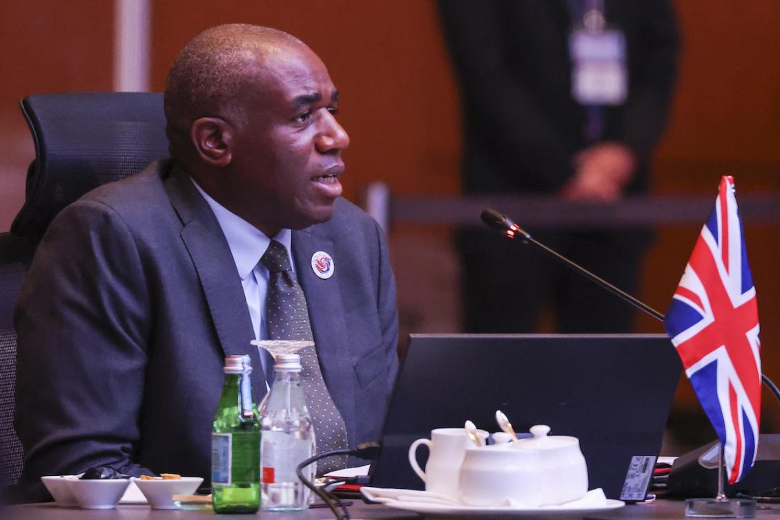 Foreign Minister David Lammy said on Friday the deteriorating situation in Gaza was "indefensible". (FILE/AFP)