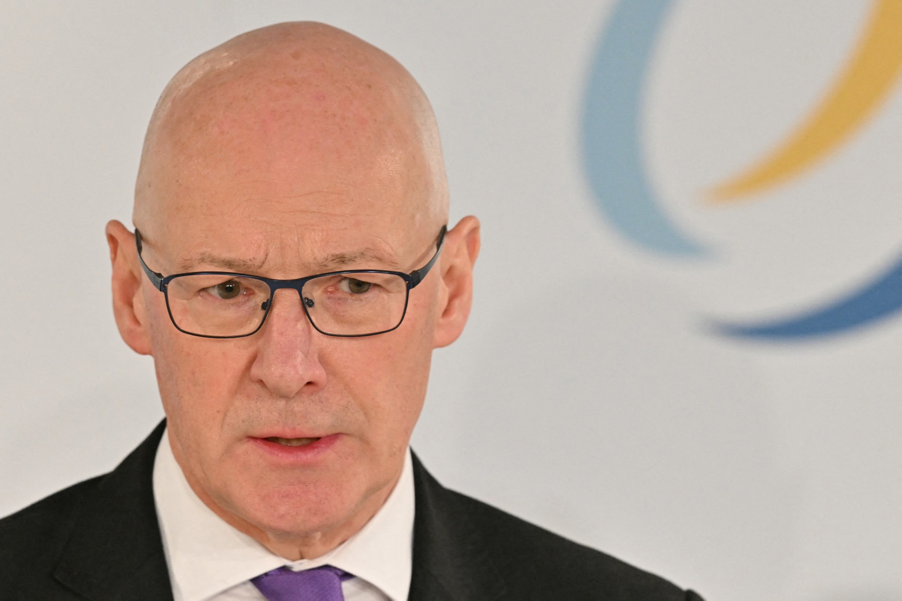 Scottish First Minister John Swinney has vowed to raise the “unimaginable suffering” in Gaza when he meets Donald Trump during the US president’s four-day visit to Scotland this weekend. (AFP/File Photo)
