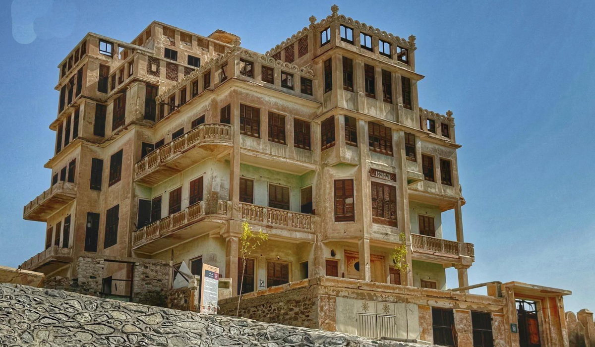 The palace was built between 1910 and 1920 and is on a hill overlooking the historic Biban area, offering panoramic views. (SPA)