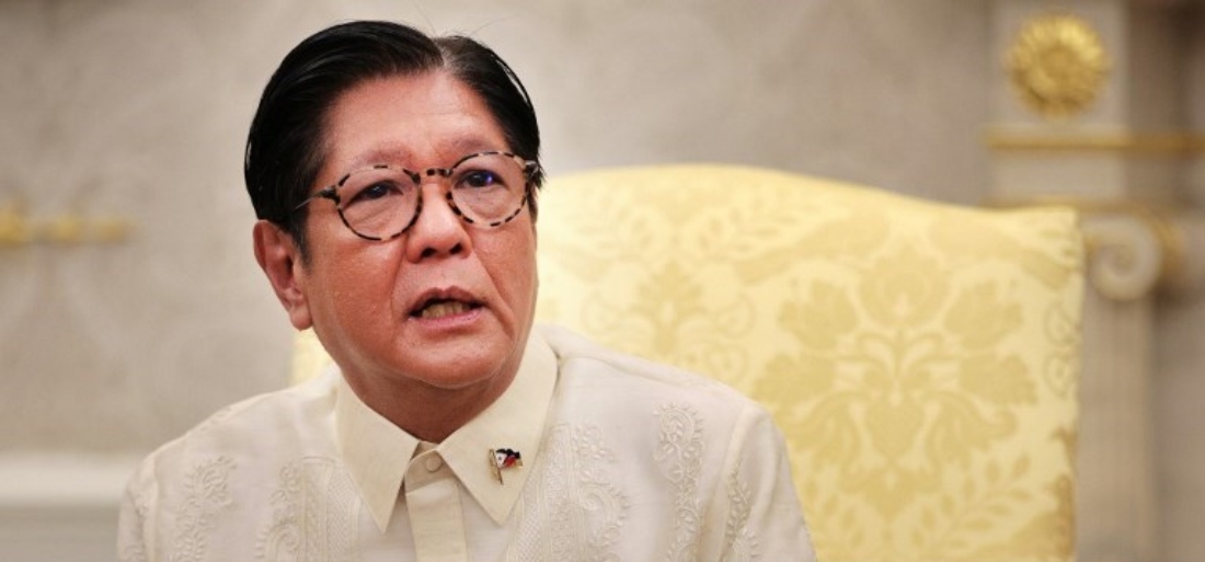 hilippine President Ferdinand Marcos Jr. delivers remarks during a meeting with US President Donald Trump in the Oval Office at the White House in Washington, DC. (AFP)