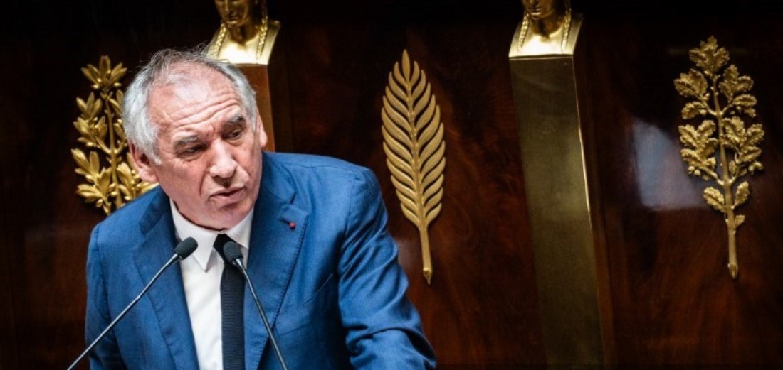 French Prime Minister Francois Bayrou speaks during a debate at the Palais Bourbon, in the chamber of the French National Assembly, in Paris, France. (AFP)