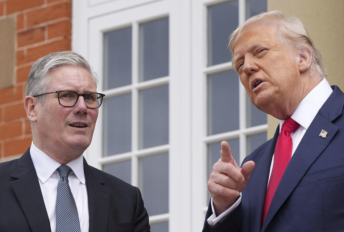 Trump meets Starmer and disagrees with Netanyahu’s claim of no starvation in Gaza