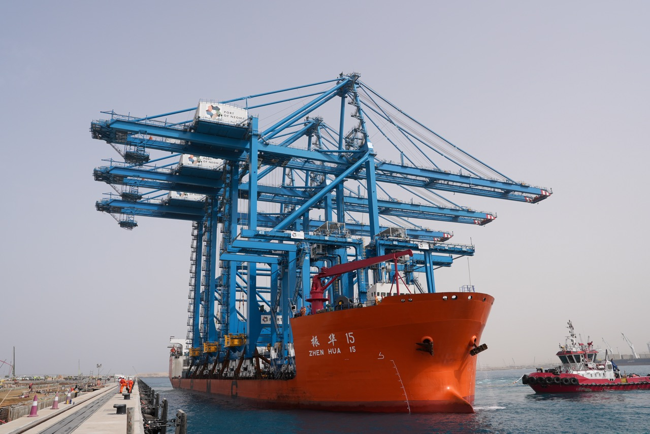 The successful test comes as Neom port accelerates infrastructure upgrades and moves toward full automation. File