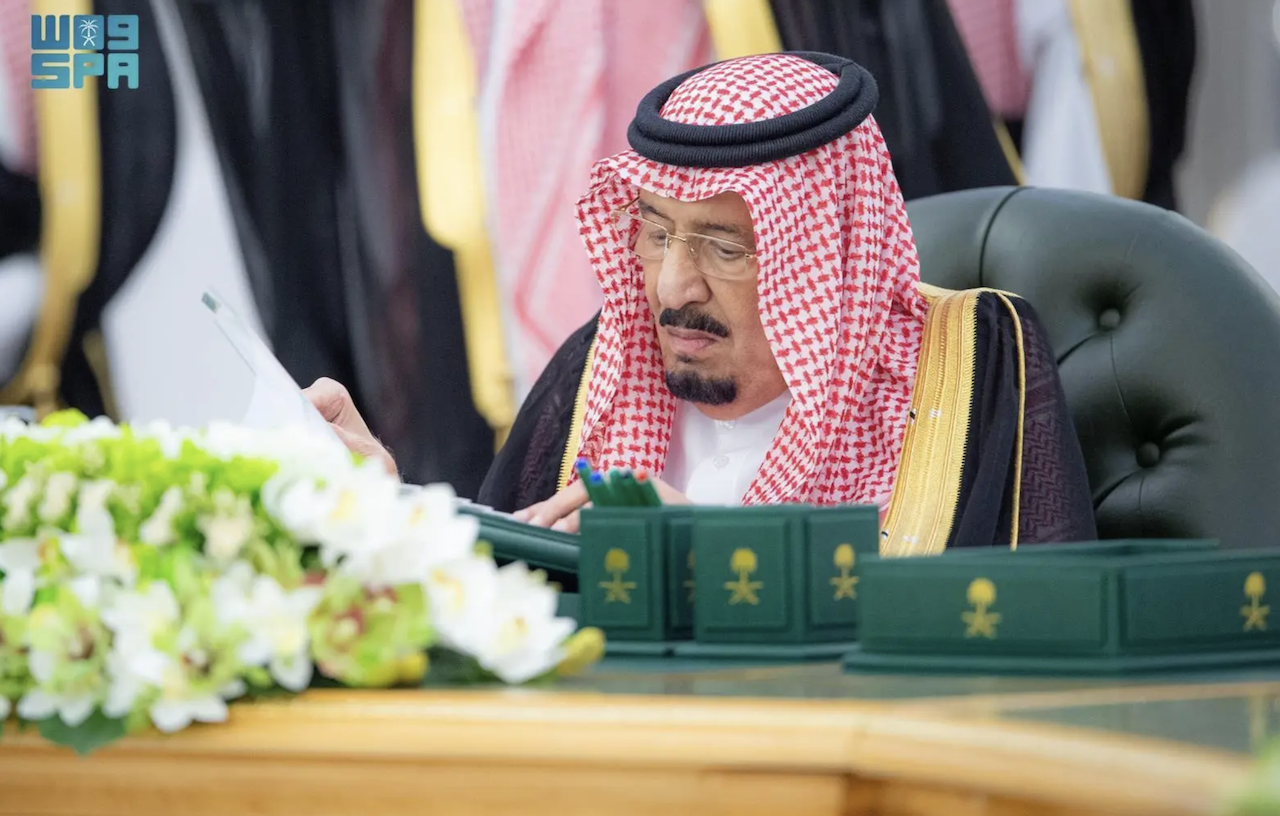 Chaired by King Salman, the cabinet condemned in the strongest terms the Israeli Knesset’s call to impose control over the occupied West Bank and Jordan Valley. (SPA)