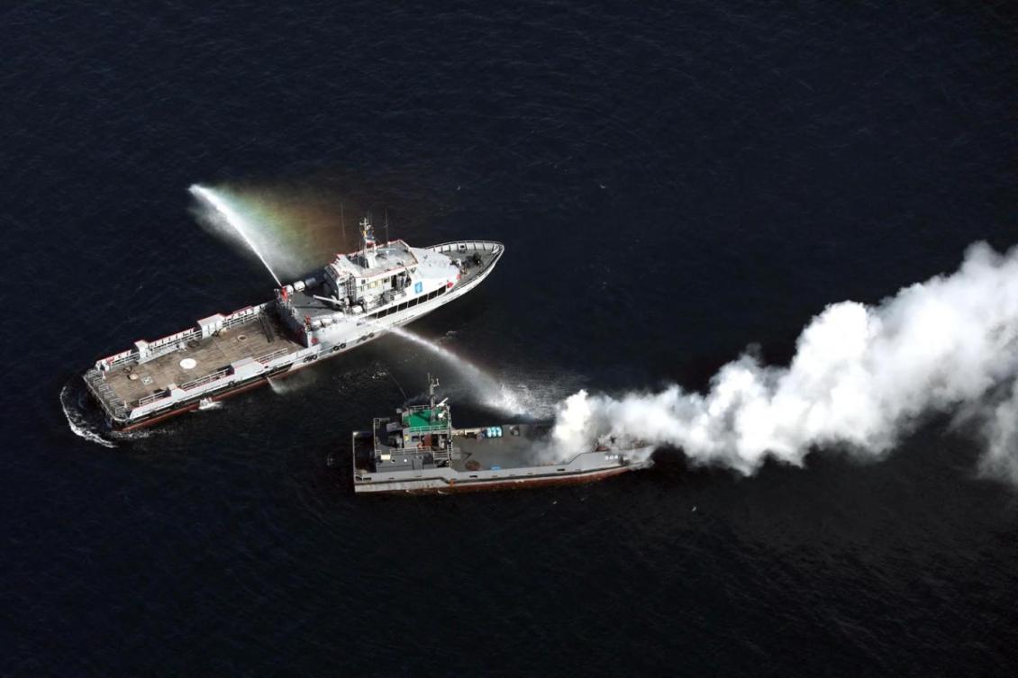 The drills, named “Joint Sea-2025,” were part of regular bilateral cooperation plans and “not directed against third parties." (FILE/AFP)
