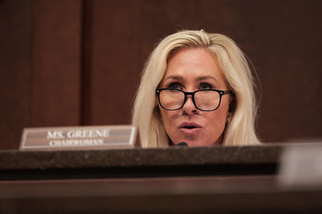 Marjorie Taylor Greene was responding to comments by Rep. Randy Fine, a Jew and one of Israel’s strongest supporters in the US Congress. (File/AFP)