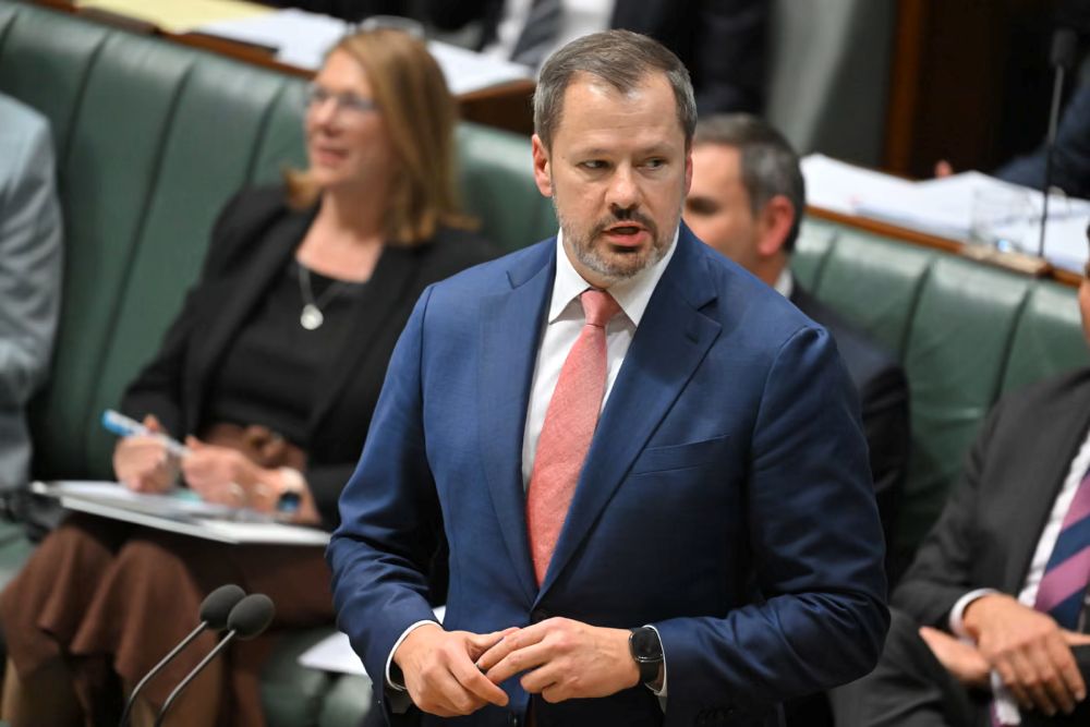 Ed Husic is the first Muslim to be elected to federal parliament, as well as the first Muslim to be made a minister in the Australian government. (AP)