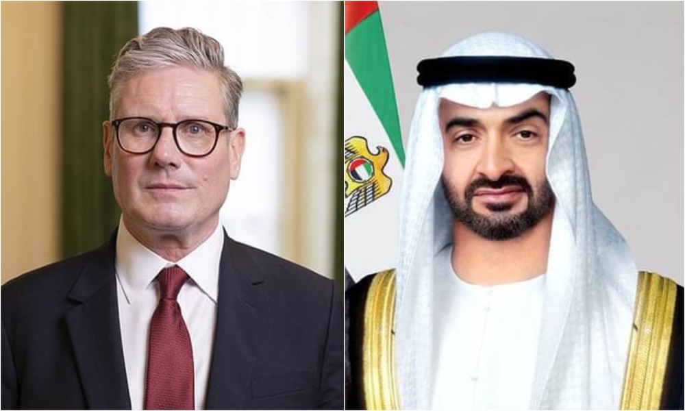UAE president commends UK prime minister on statement to recognize Palestinian state