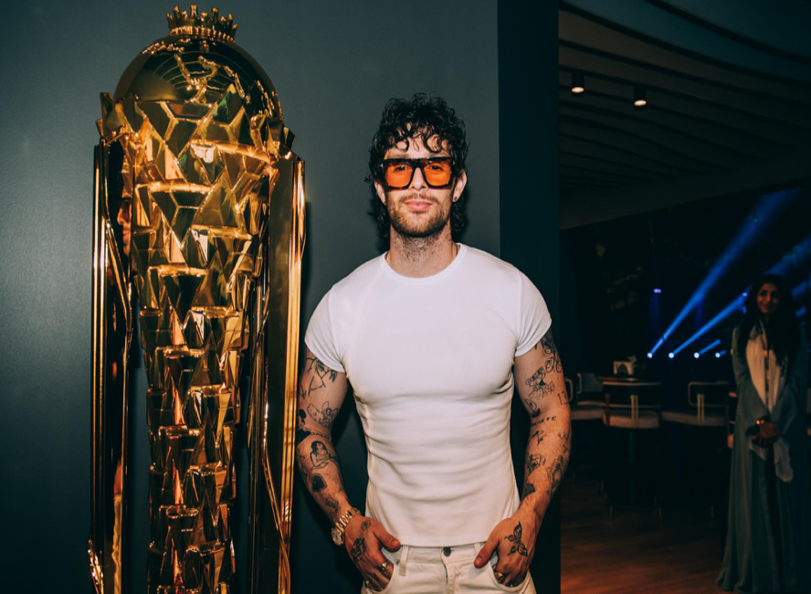 British singer Tom Greenan at the Esports World Cup 2025 in Riyadh. (SUPPLIED)