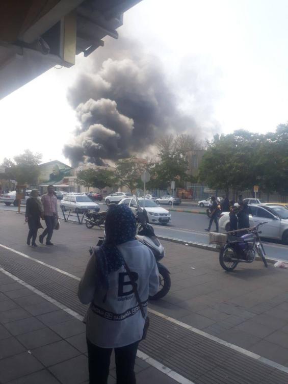 An image of the fire circulating on platform X. (courtesy: X/@arashvahidi6219)
