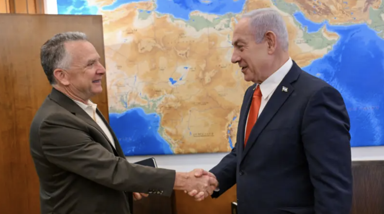 US President Donald Trump’s Middle East envoy Steve Witkoff meets with Israeli Prime Minister Benjamin Netanyahu on Thursday. (GPO)