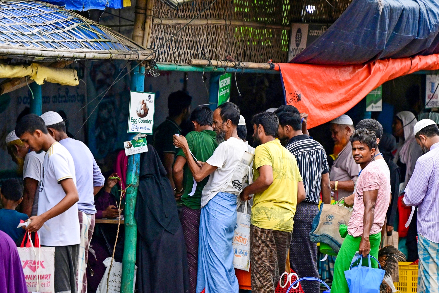 The military targets the approximately 600,000 Rohingya trapped by cutting them off from all means of survival (File/AFP)