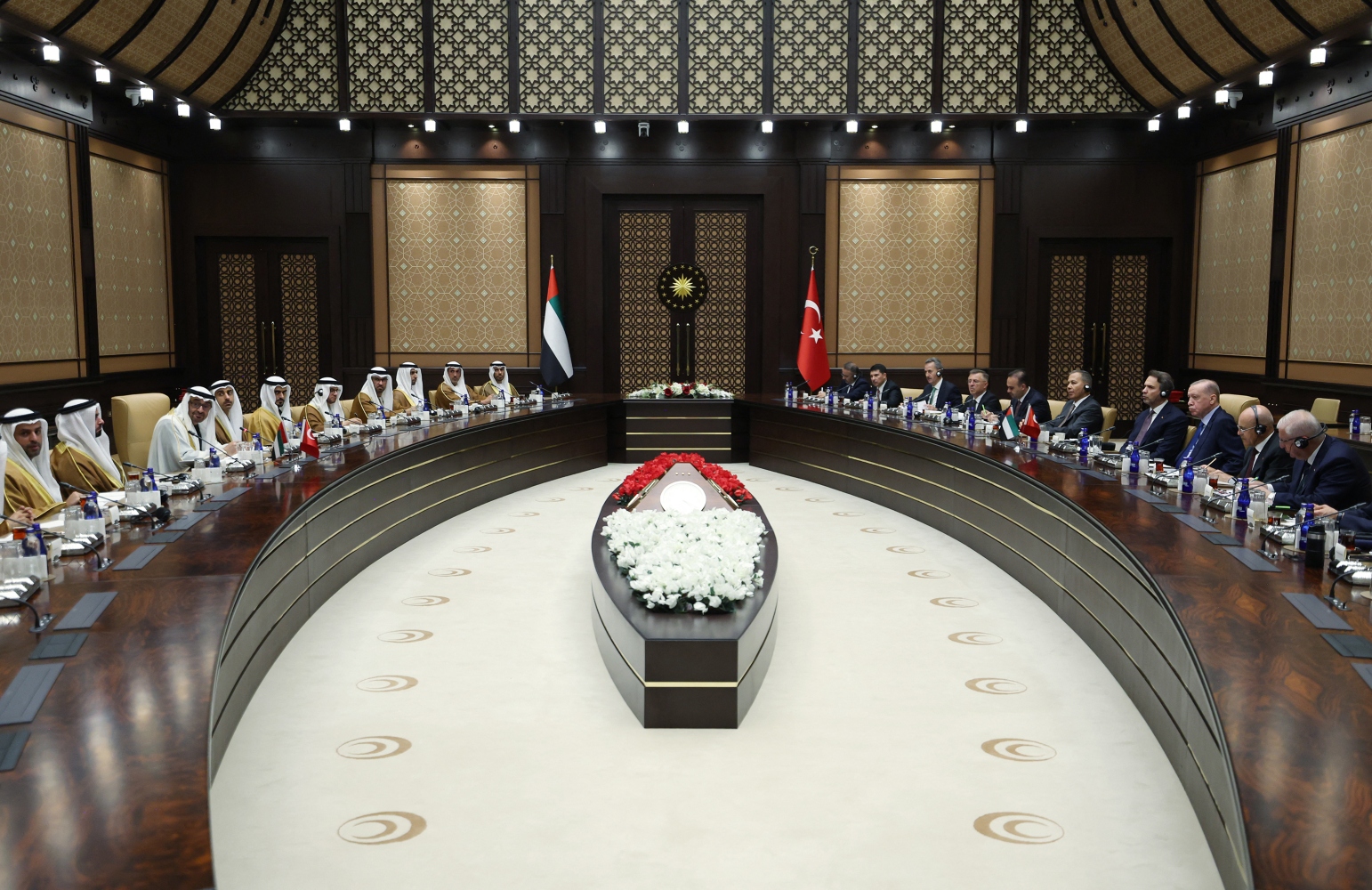 UAE President’s visit to Turkiye included the first meeting of the Turkiye-UAE High-Level Strategic Council (AFP/Handout photo)