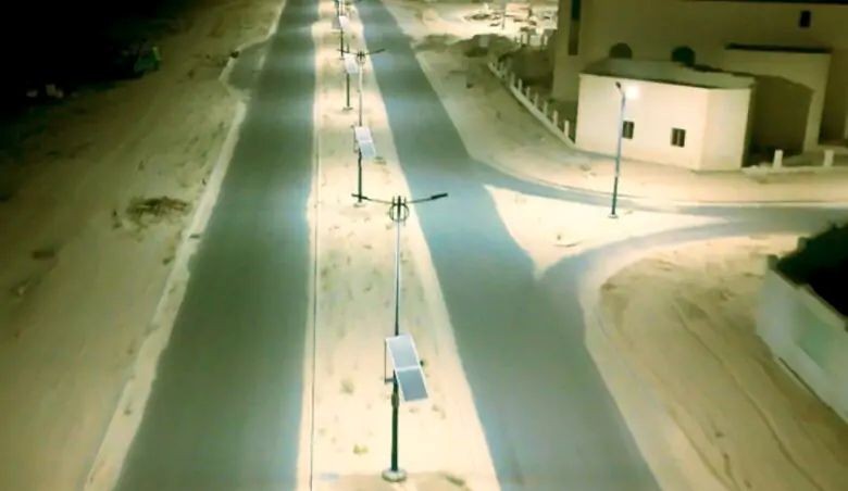 Renewable energy-powered smart street lighting in South Abdullah Al-Mubarak, Kuwait. (Times Kuwait)