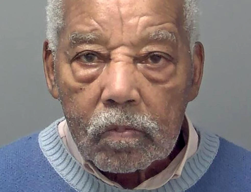 An undated handout photo received in London from Avon and Somerset Police on June 30, 2025 shows the custody image of Ryland Headley. , a 92-year-old British man who on Tuesday was jailed for life for a 1967 rape and murder, in the UK’s oldest solved cold case. (AFP)