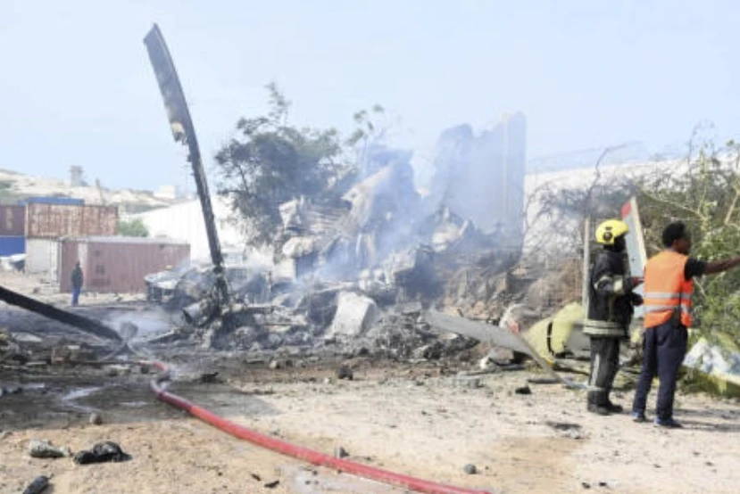 Ugandan military helicopter crashes at Somalia’s Mogadishu airport