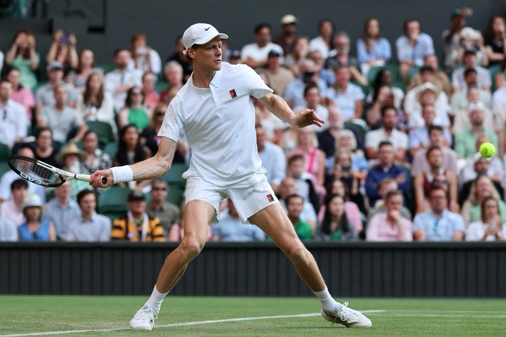 Sinner, bidding to win the title for the first time, never loosened his grip on a one-sided contest. (AFP)