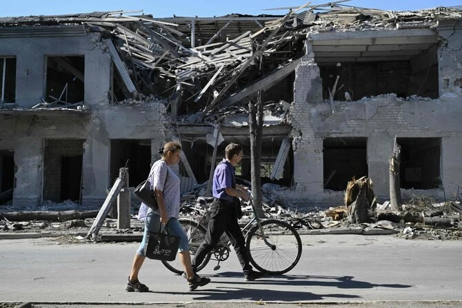 Russian shelling killed five people on Thursday in and near the eastern Ukrainian city of Pokrovsk, the regional governor said, a key target under Russian attack for months. (AFP/File)