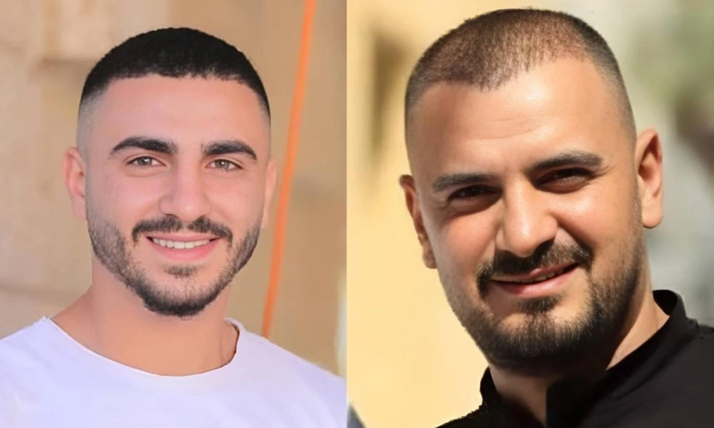 Wissam Ghassan Hasan Ishtiya, 37, and Qusay Nasser Mahmoud Nassar, 23, from Salem village. (Screengrab)