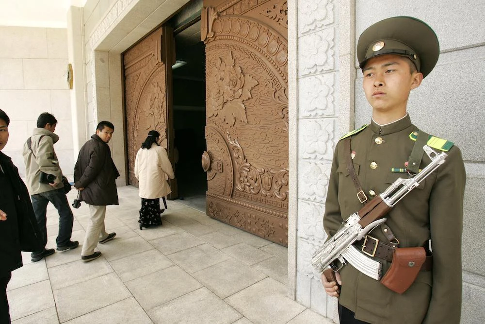 The itinerary includes the first Western visit in over five years to Mount Myohyang, above, a mystical peak boasting a museum of lavish gifts presented to former North Korean leaders. (AFP file photo)