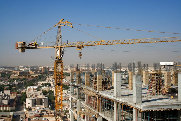 Riyadh remains the center of construction activity, with $135.2 billion of contracts awarded since 2020. Getty