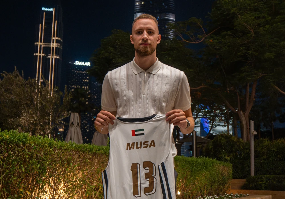 Bosnian basketball star Dzanan Musa has signed for Dubai Basketball from Real Madrid. (Supplied)