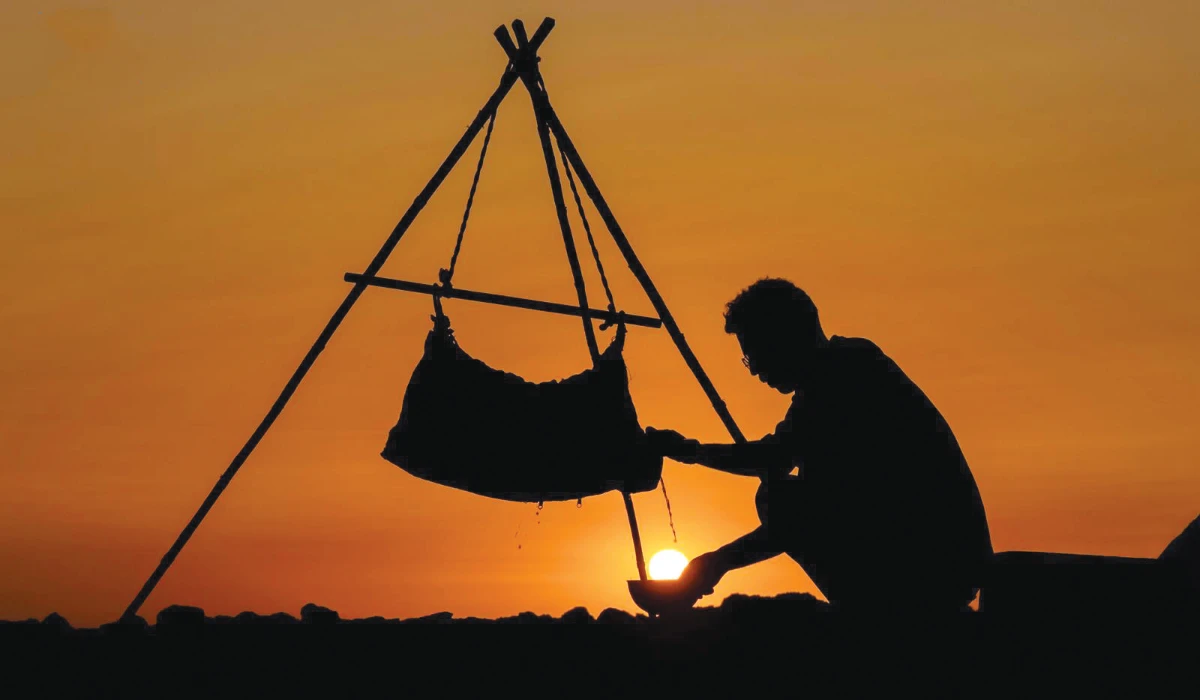 For generations, Al-Samil played a vital role in desert life as a simple storage container for food and water. (SPA)