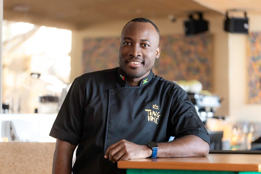 Tomlin George Graham, head chef at Ting Irie. (Supplied)