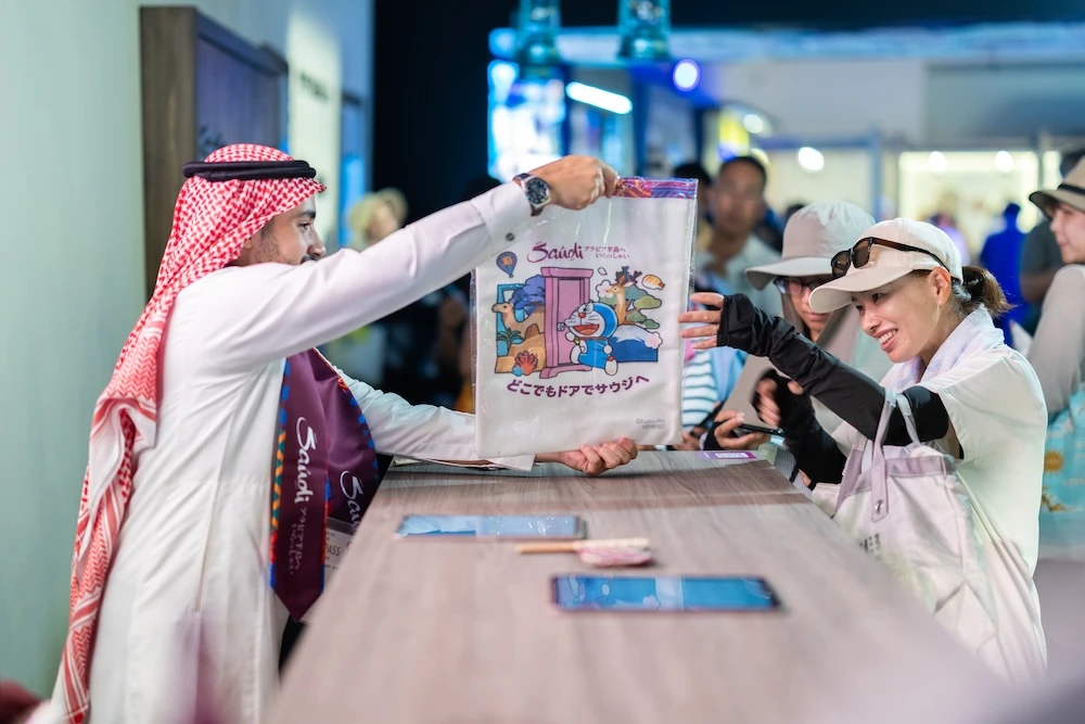 The first 250 guests daily will receive a special Doraemon tote bag after completing the experience. (Supplied)