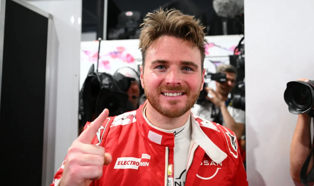 Nissan’s Oliver Rowland won the Formula E title for the first time and with two races to spare on Sunday. (Formula E)
