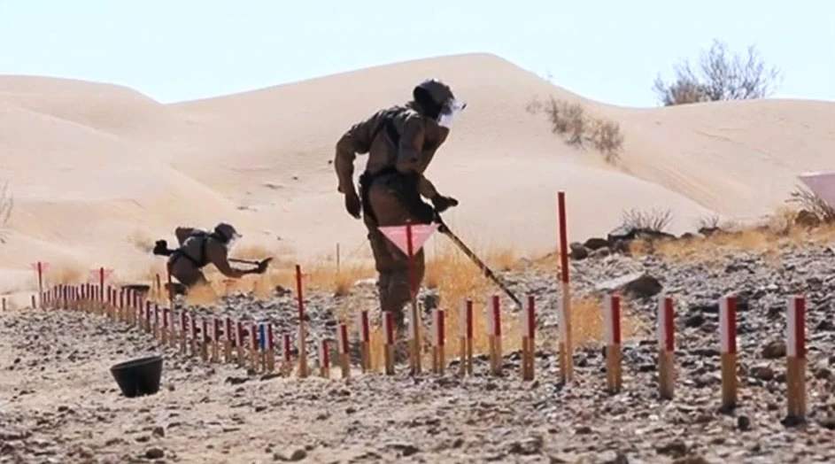 Members of Saudi Arabia’s Project Masam removed 1,171 explosive devices from various regions of Yemen last week. (Supplied)