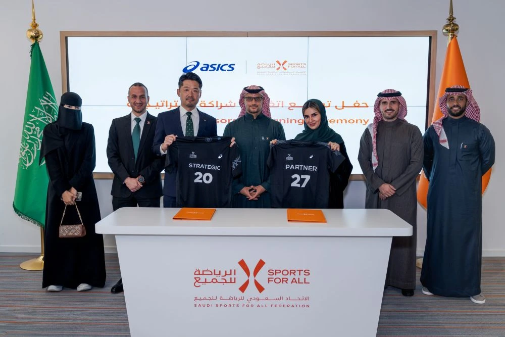 The Saudi Sports For All Federation and Asics signed a three-year partnership in January. (SFA)