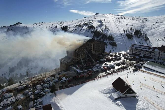 A Turkish court on Thursday adjourned the trial of 32 people over a fire January at a luxury ski resort hotel that killed 78 people, after 10 days of harrowing testimony. (AP/File)