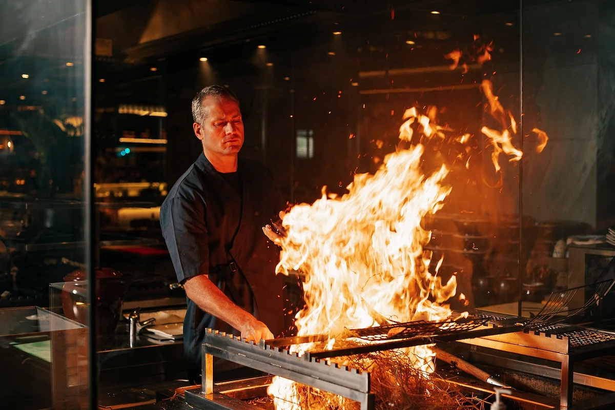 Shonhan brought his fire-driven cooking style to the UAE. (Supplied)