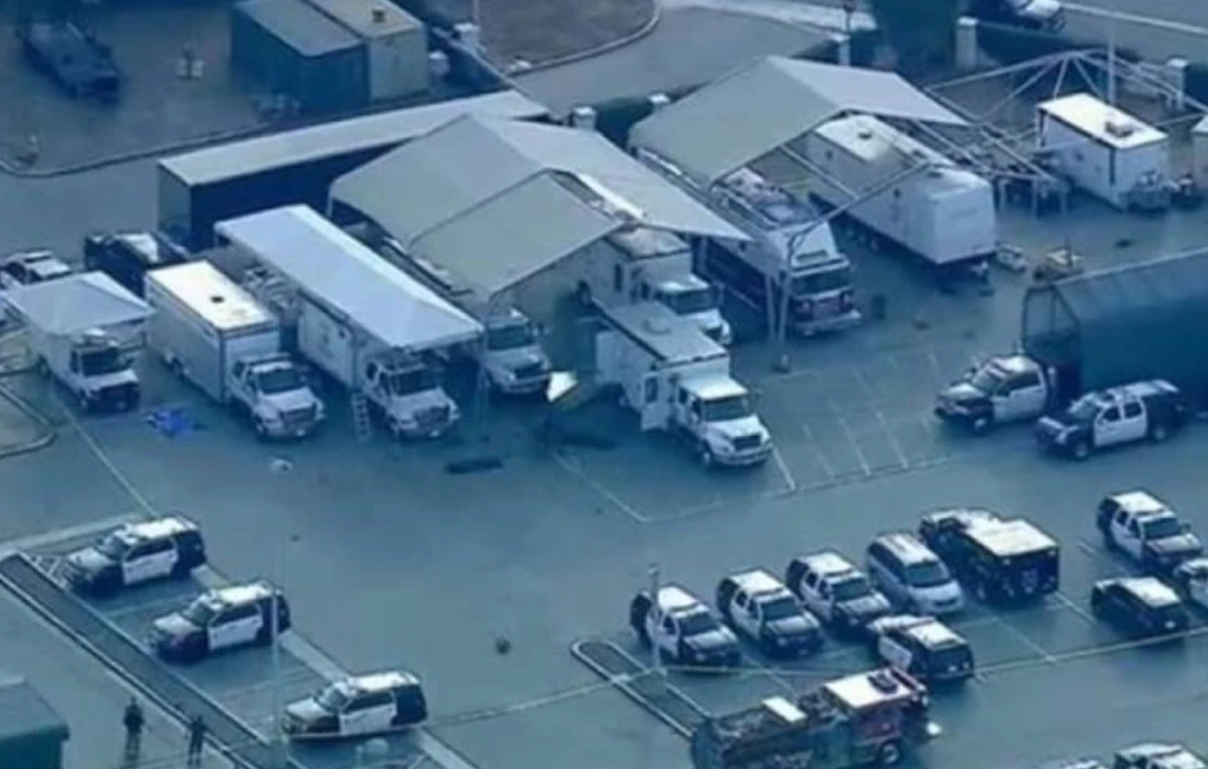 An explosion at a Los Angeles law enforcement training facility early Friday that killed three deputies was being investigated as a possible training accident, officials said. (X/@HispanoQ)