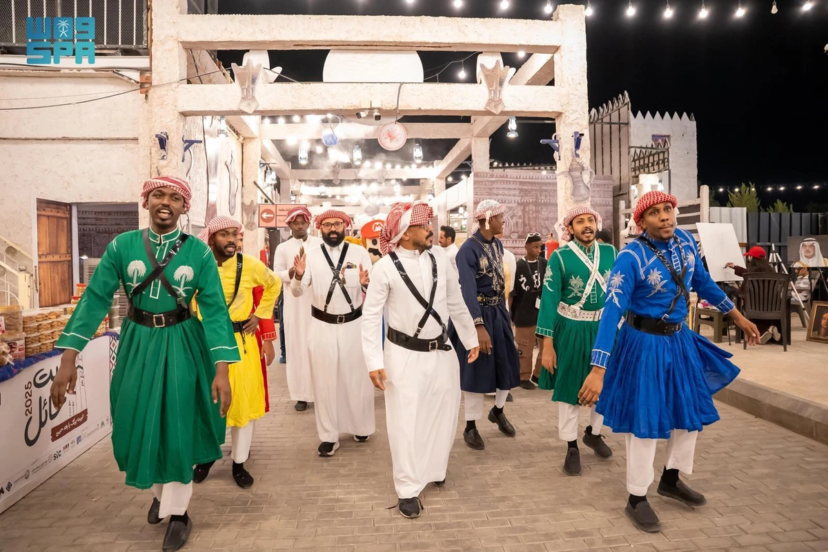 The 30-day Beit Hail Festival at Aja Park offers a vibrant mix of cultural, artistic and heritage experiences. (Saudi Press Agency)