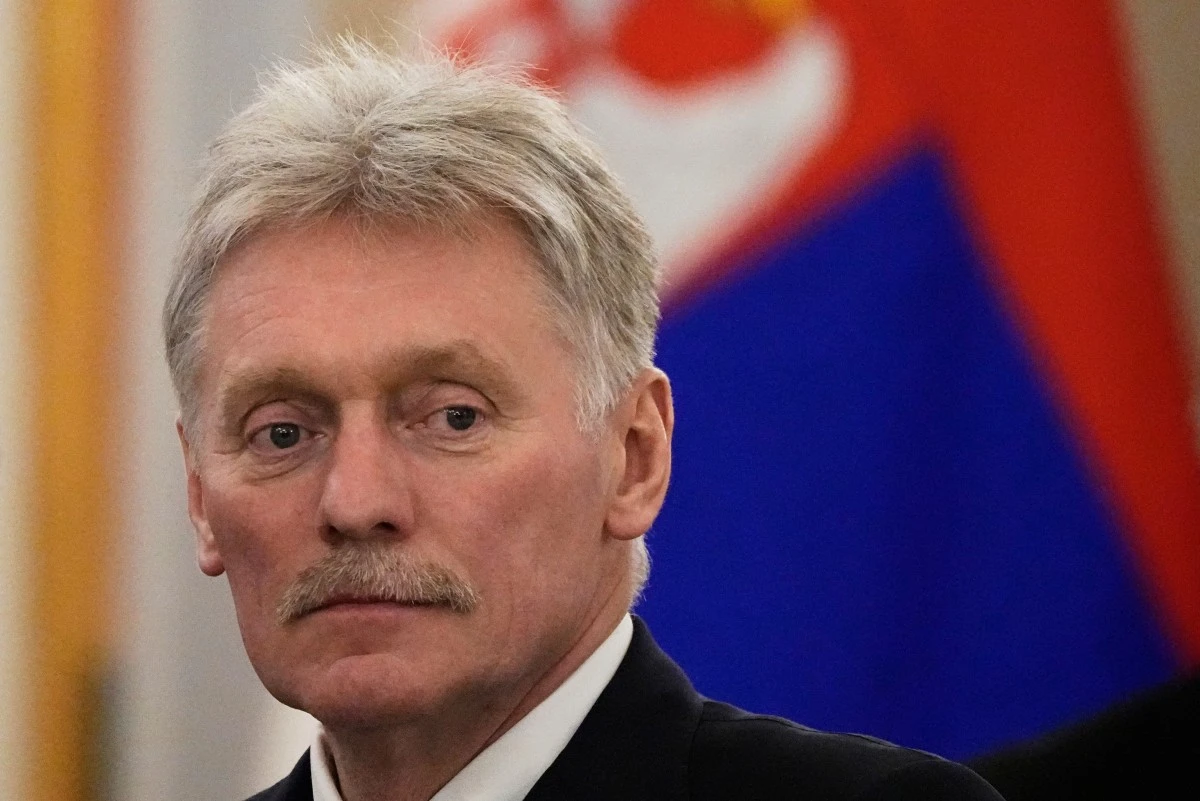 Kremlin spokesman Dmitry Peskov attends talks between Russian President and Serbia's President at the Kremlin in Moscow, May 9, 2025. (AFP)