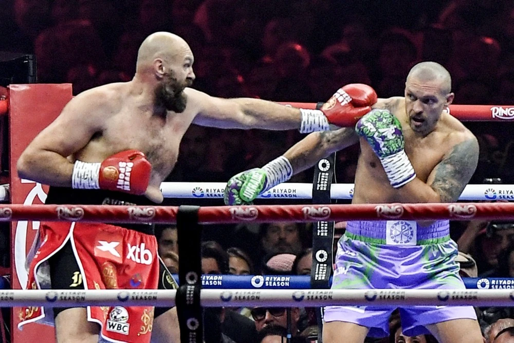 The “Gypsy King” has angrily questioned the two defeats and remains confident he can get the better of Usyk. (AFP/File)
