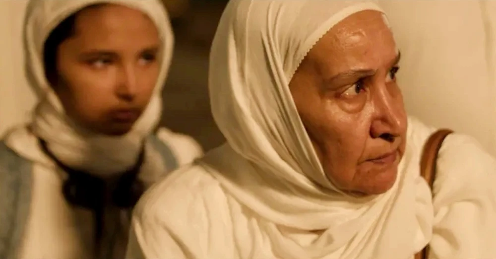 The film follows a grandmother, Khairiya Nazmi, and her granddaughter, Lamar Feddan, as they journey across northern Saudi Arabia to find a missing teenage girl. (Supplied)